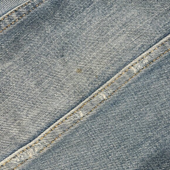 Saint Laurent Classic Denim Jacket Blue Distressed Size L - Picture 11 of 11